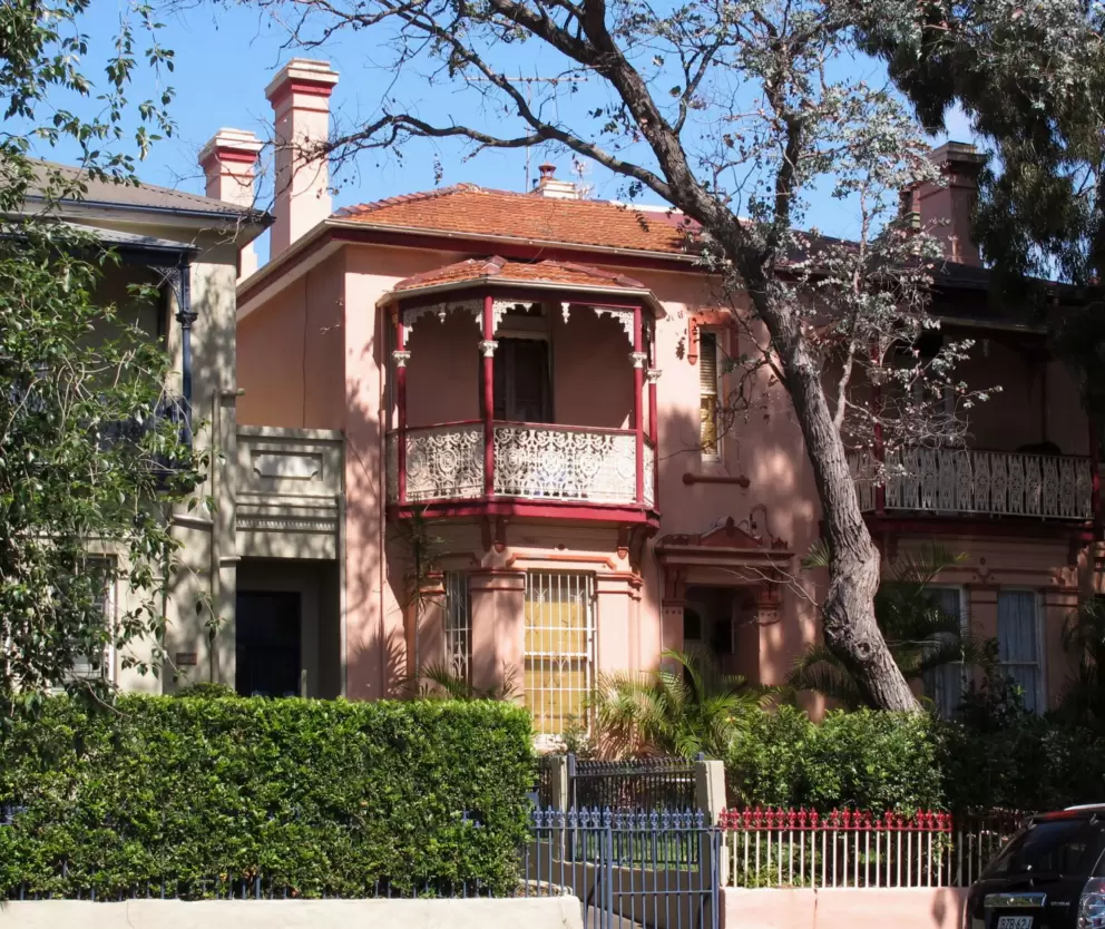 Ornate balcony on Glebe Point Rd.