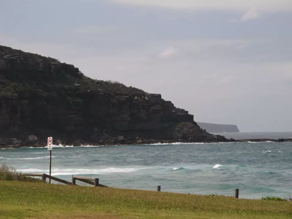 The stunning rocks on the headland.