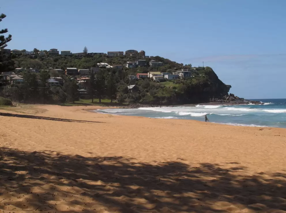 Look at that sand! Soft gold to bury your toes in, and in the shade.