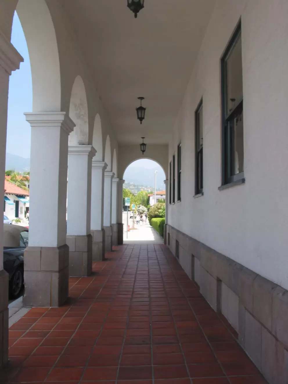 The archways of City Hall.