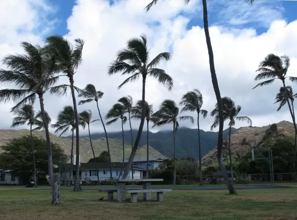 I love the mountain views from Kuliouou Beach Park.