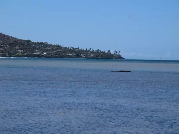 Portlock Point can be seen from the park.