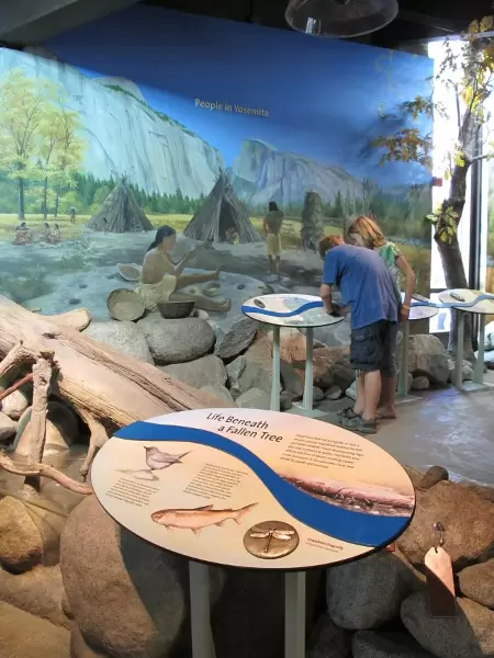 Exhibits about life in the valley.