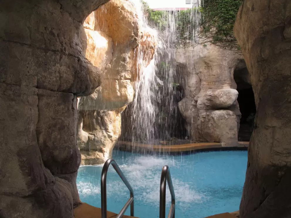The water is cold inside the caves- but it's wonderful nonetheless!