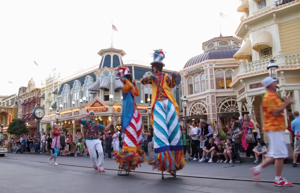 Afternoon parade which starts on Main Street USA.