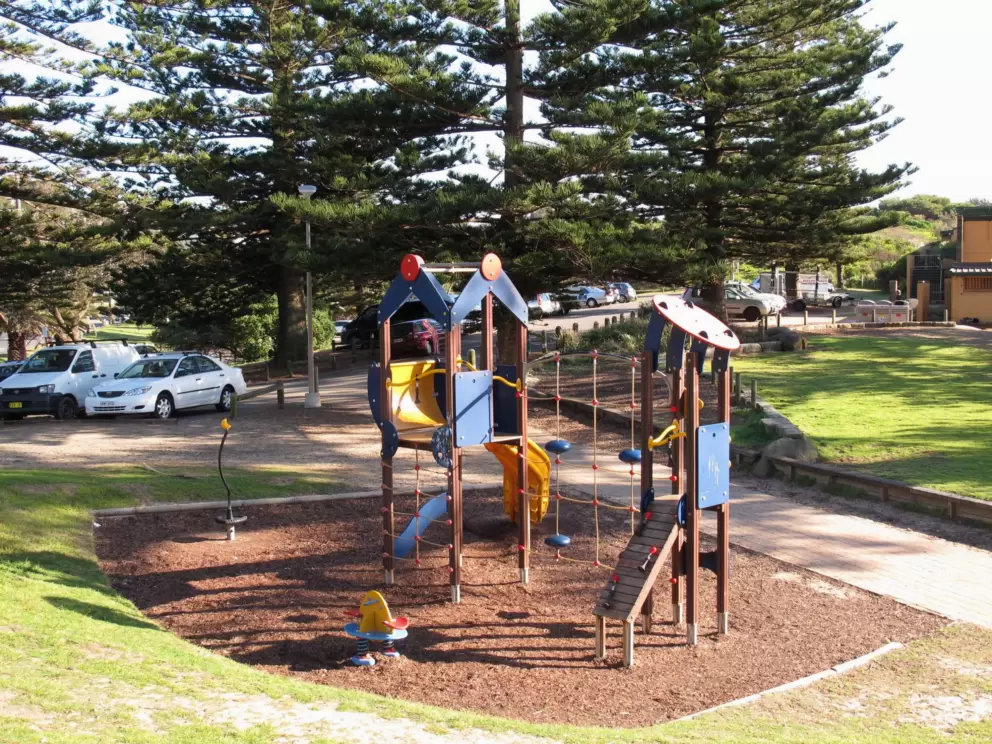 Playground by the beach.