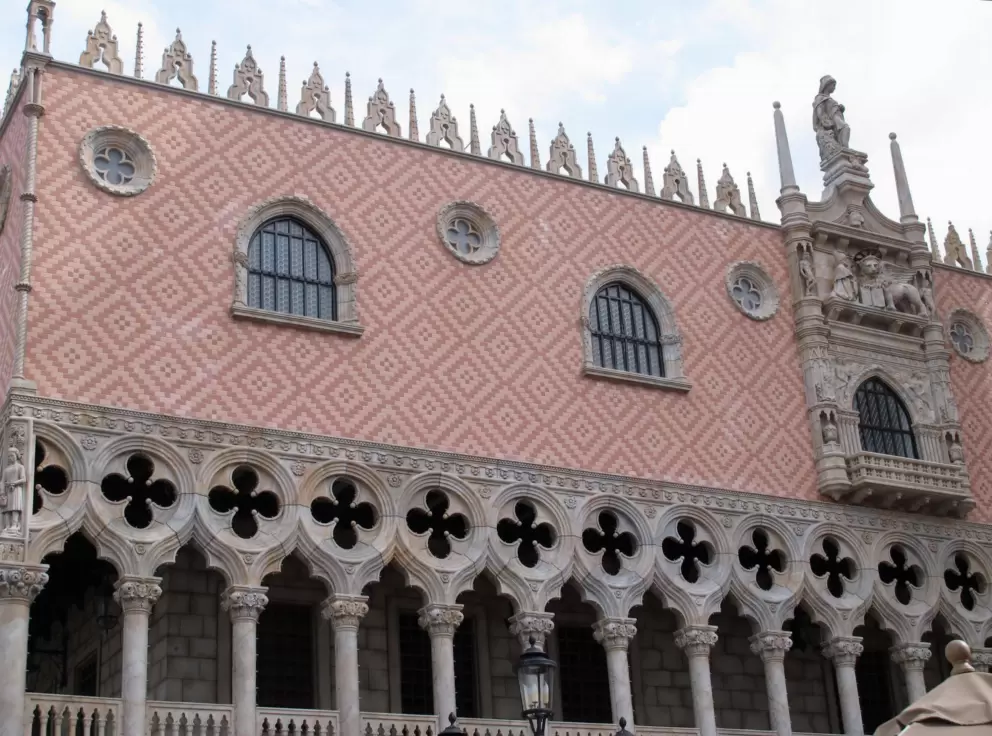 Intricate details in Italy, at Epcot.