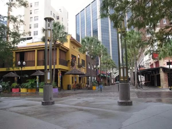 Looking towards Waitiki Bar on Wall Street.