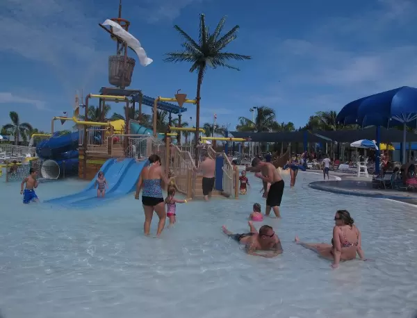 Sunny happy days at the waterpark.