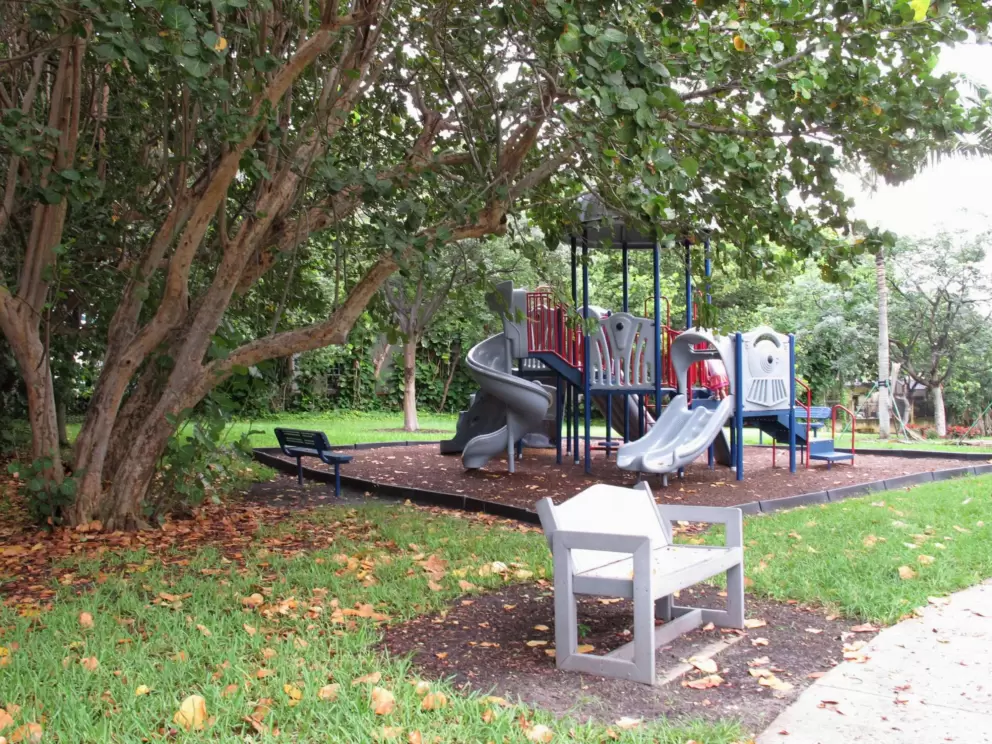 Anchor Park playground, across the street from the southern end of the beach.