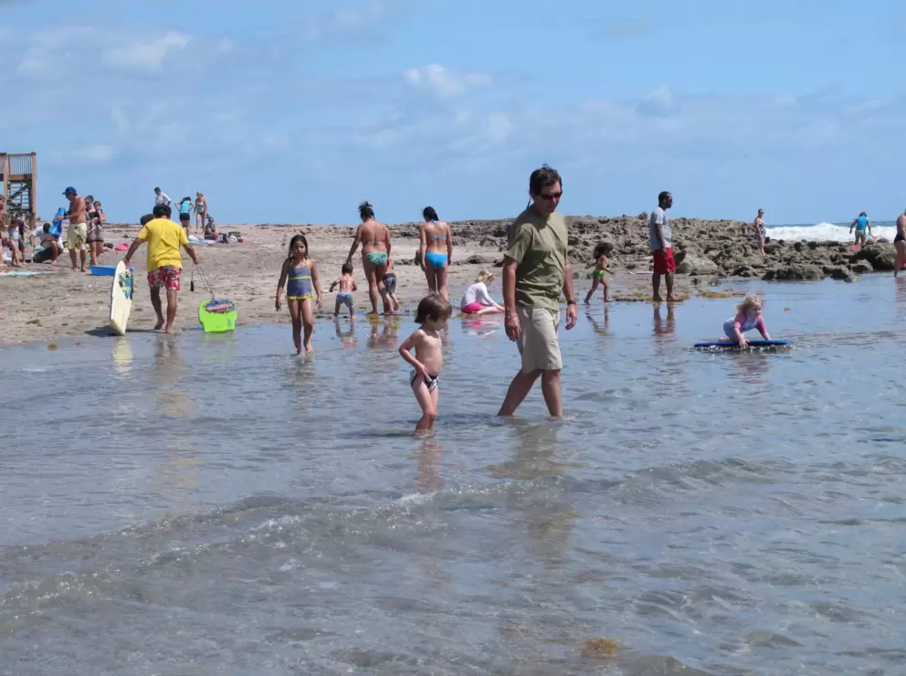Kids love the shallow, calm water!