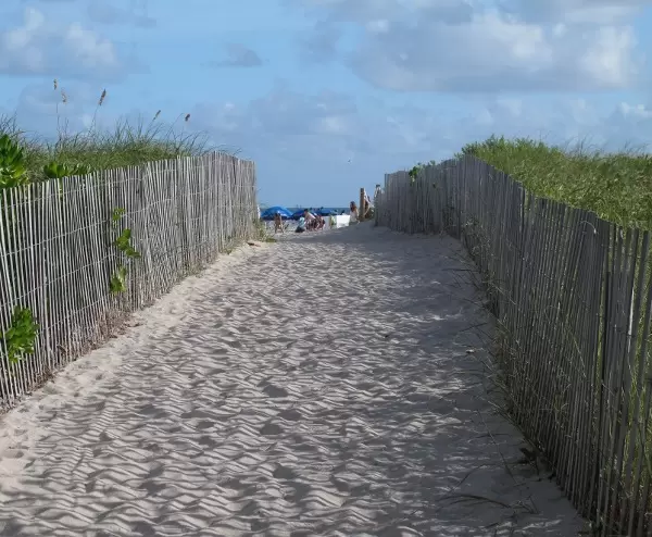 We're at the beach!