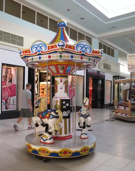 The mini carousel.