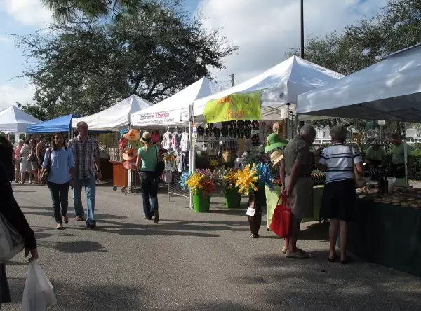 Strolling along at the market...