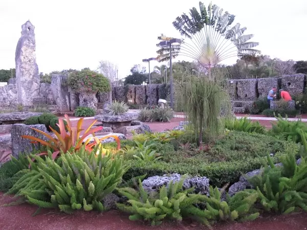 Garden and telescope.