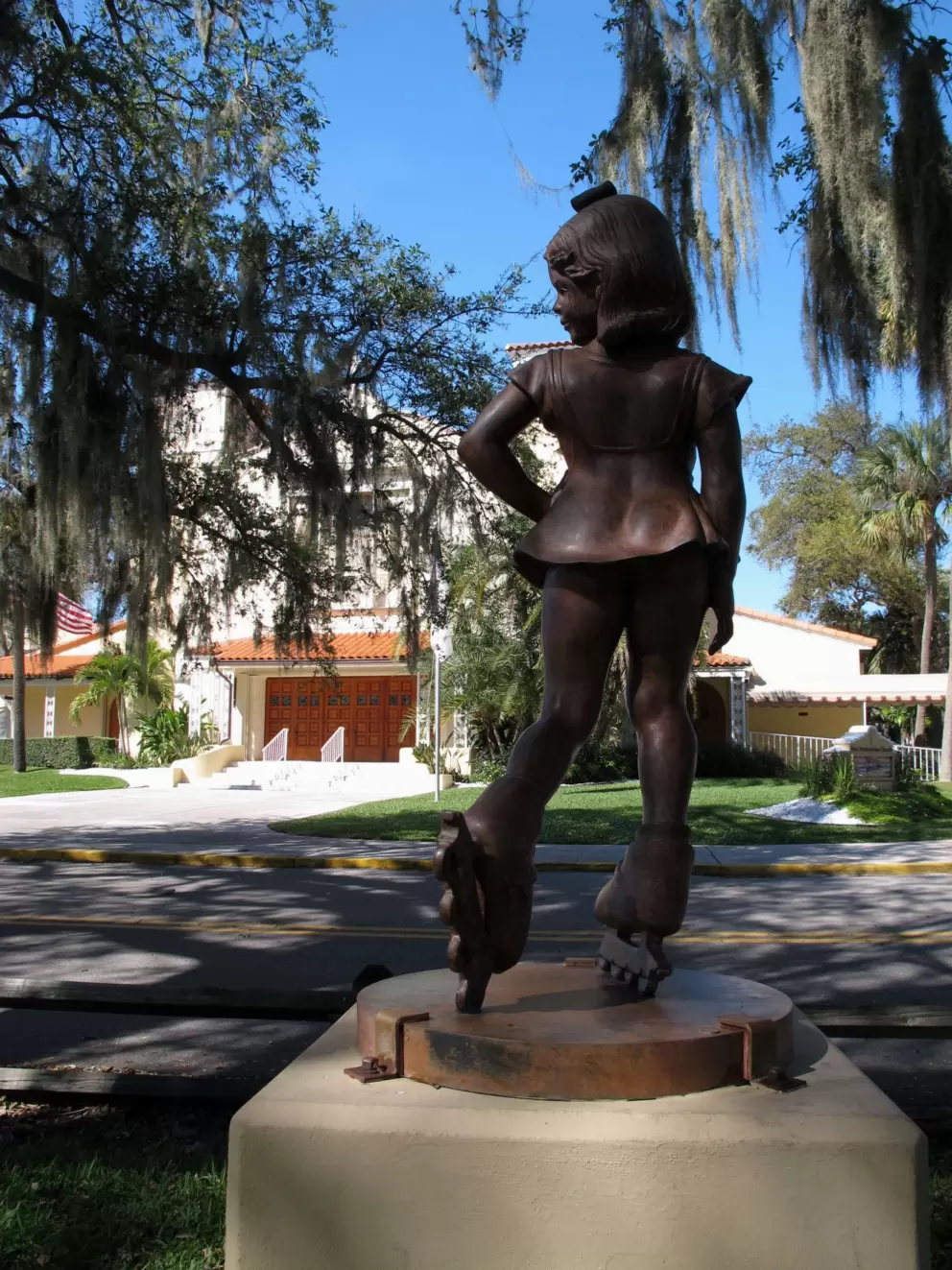The Li'l Blader sculpture, created by Nilda Maria Comas.