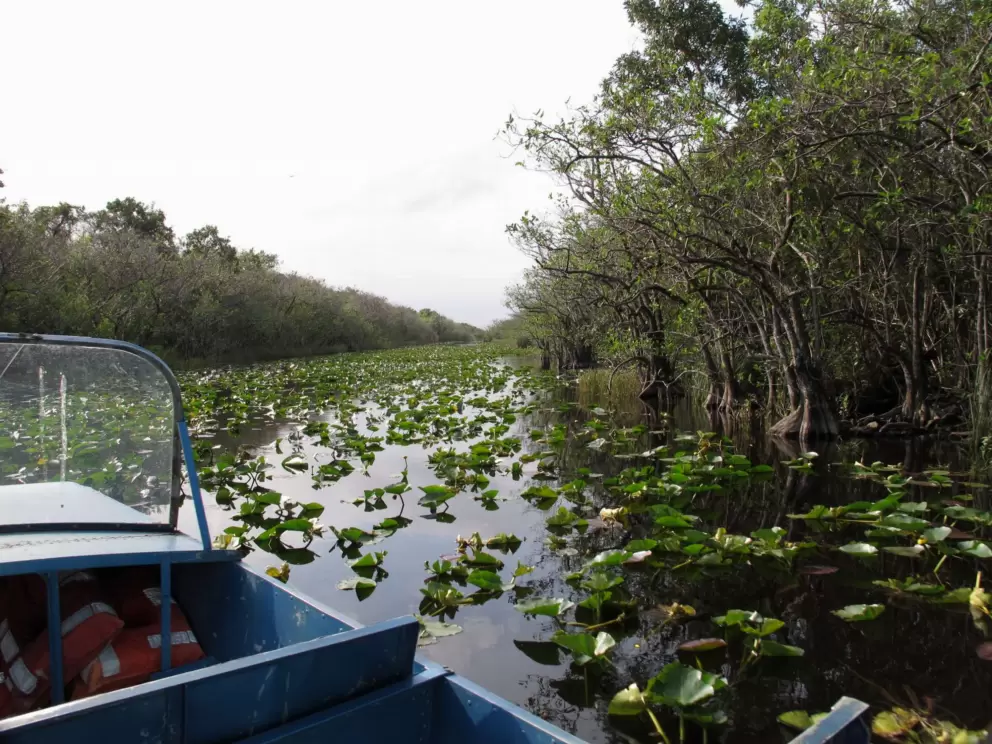 The delightful waterway as you head out on the ride.
