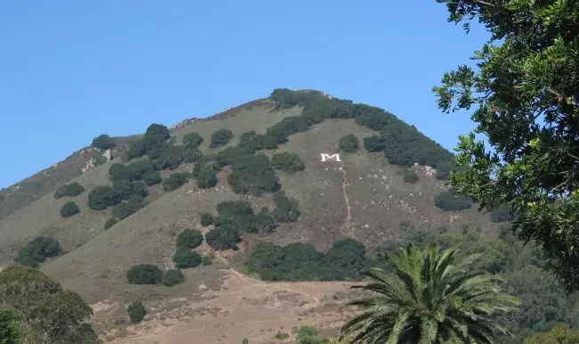 M Mountain, as seen from Santa Rosa Park in San Luis Obispo.