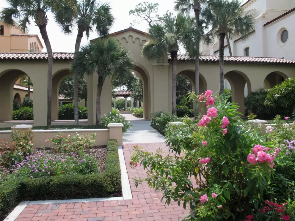 Rose garden.