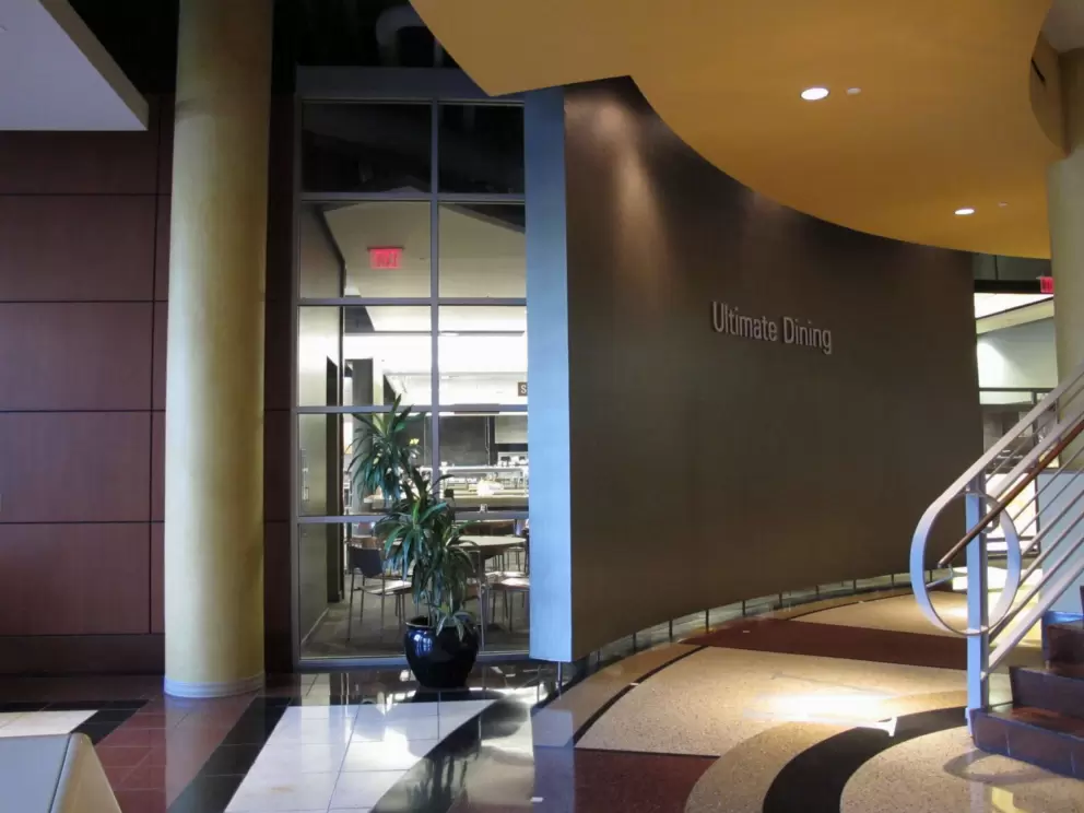 Modern-style eatery inside Vaughn Center.