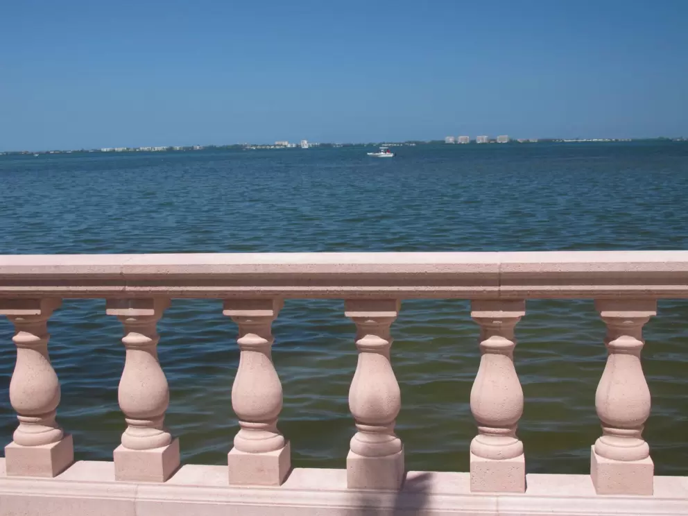 The walkway along the waterfront.