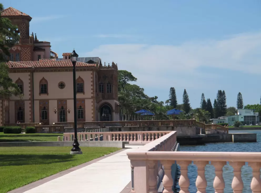 View of Ca d'Zan from New College of Florida.