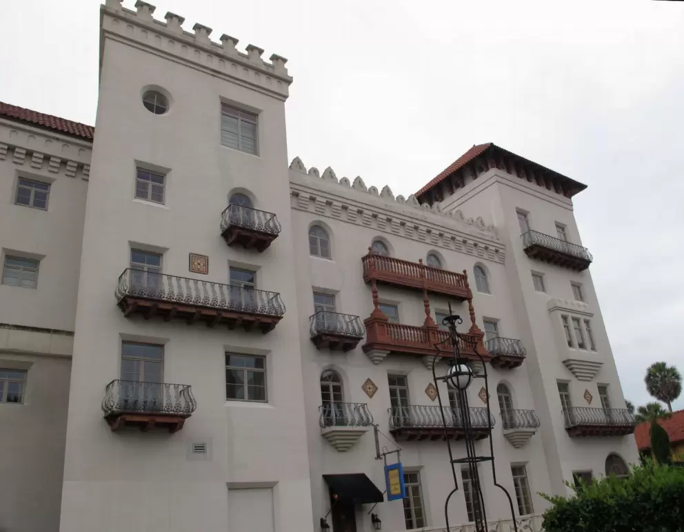 The beautiful Casa Monica Hotel, built in Moorish Revival style.