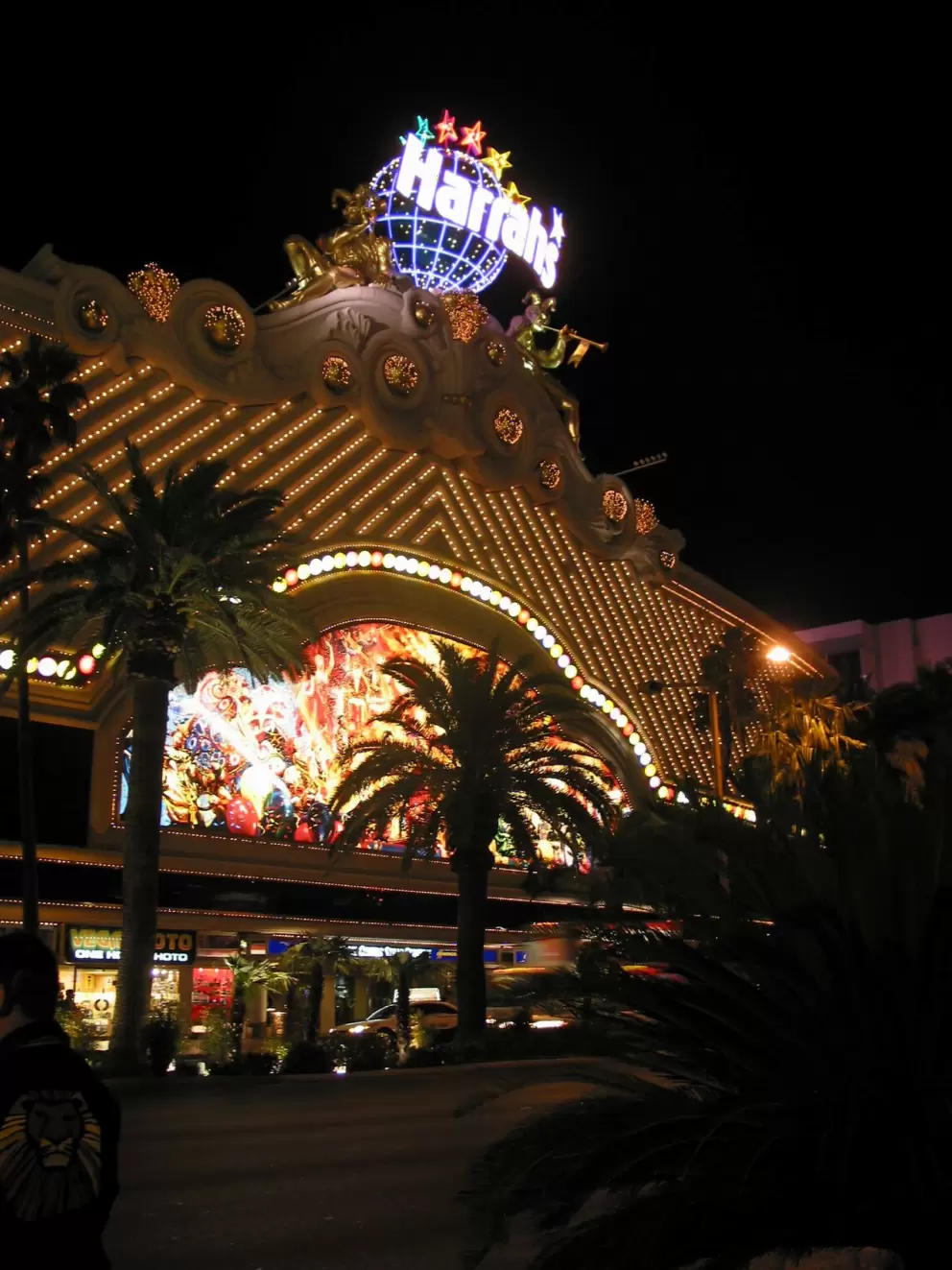 The Strip, at night.