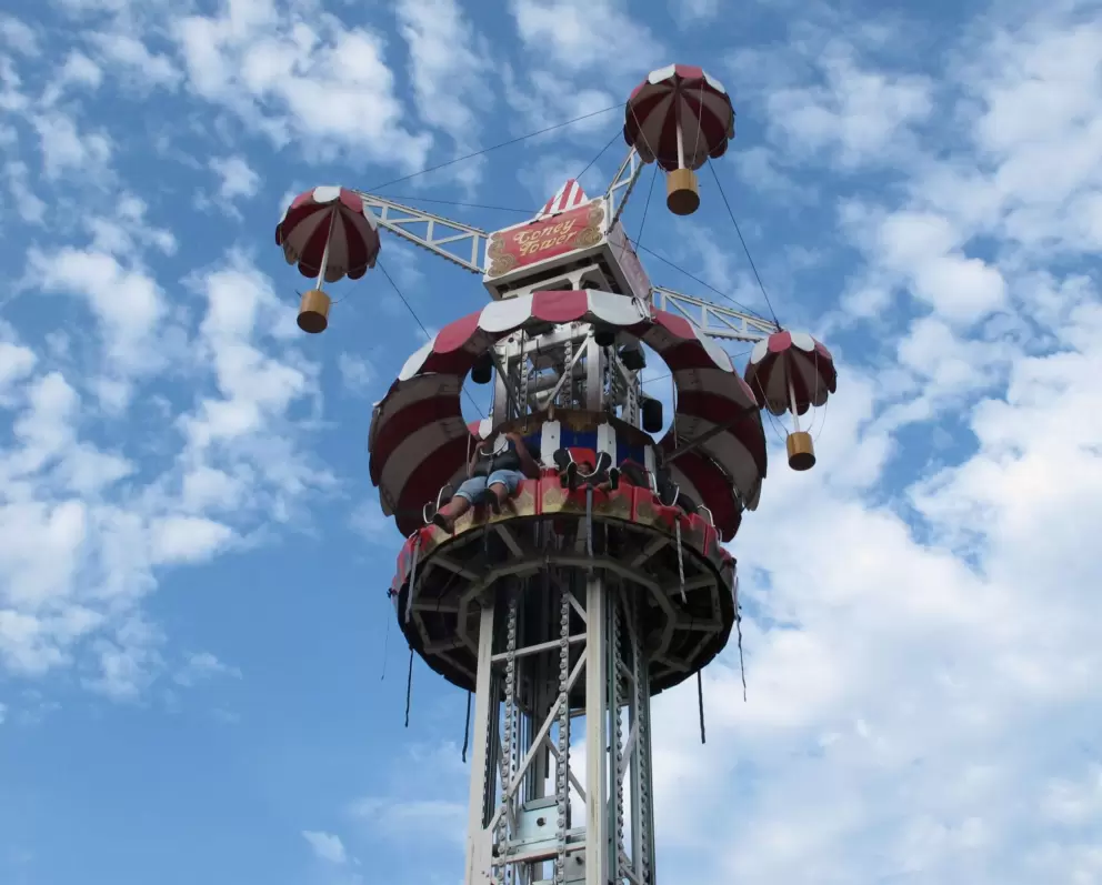 Coney Tower ride way up in the sky!