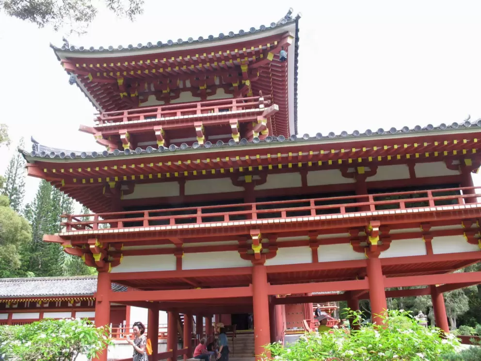 Intricate details of the roof.