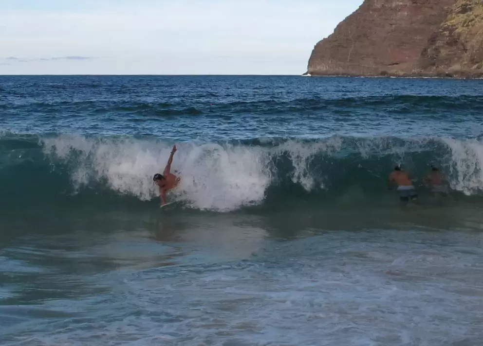 Catching a wave!