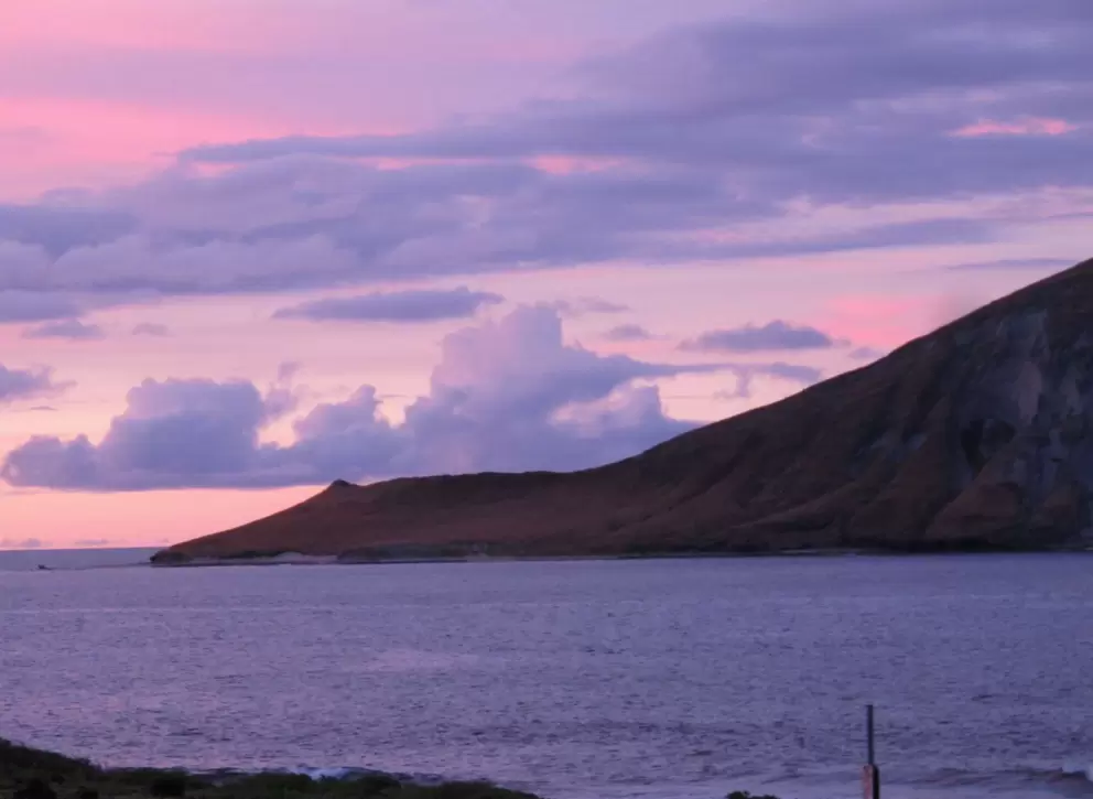 Purply sunset.