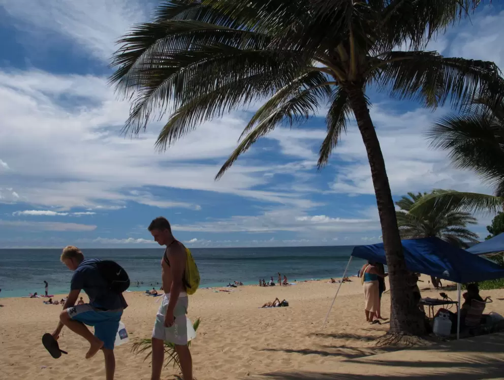 Summer beachgoers.