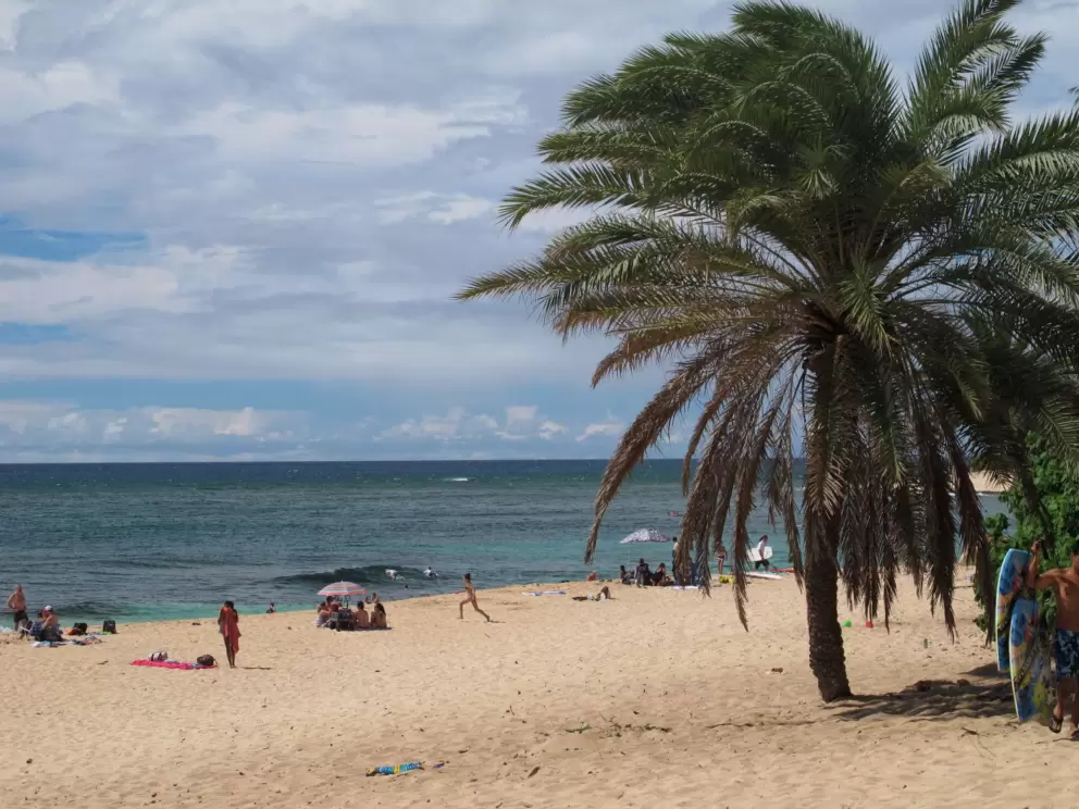 Calm summer day at Sunset Beach.