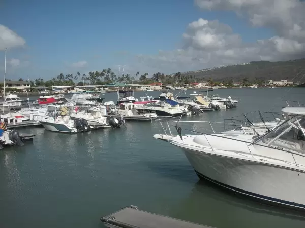 The view of the boats, from the walkway that starts behind Zippy's.