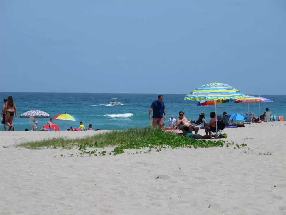 Weekend beachgoers.