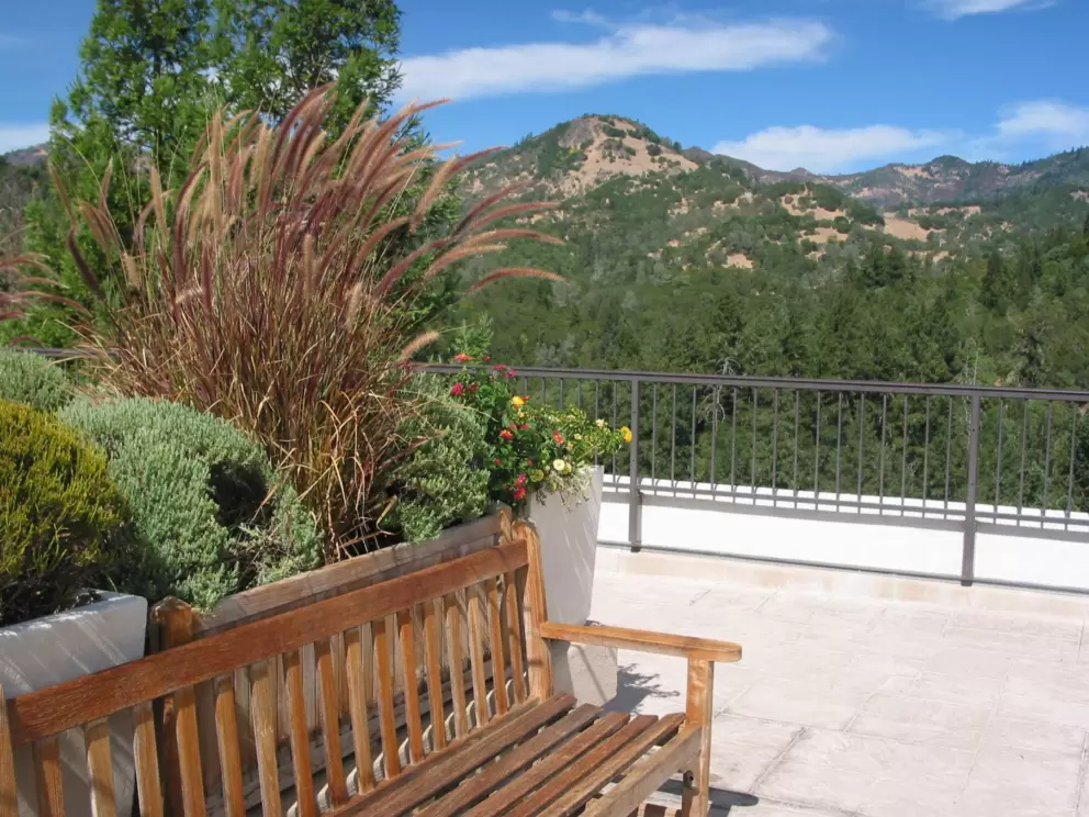 Sunny place to sit, on the lookout patio- someone bring me appetizers!!!