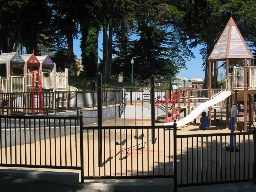 The playground at Alamo Square.