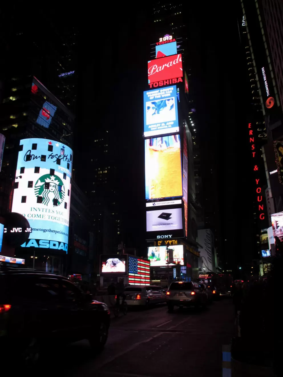 One Times Square building.