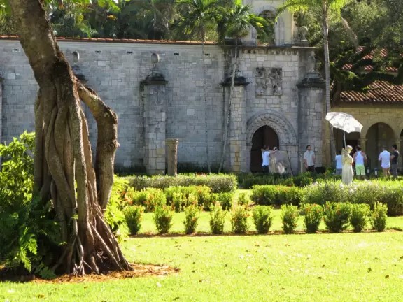 A film shoot at the monastery.