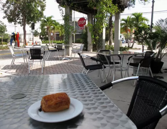 Main street with cute cafes and good food. Quaint but in a run down area.