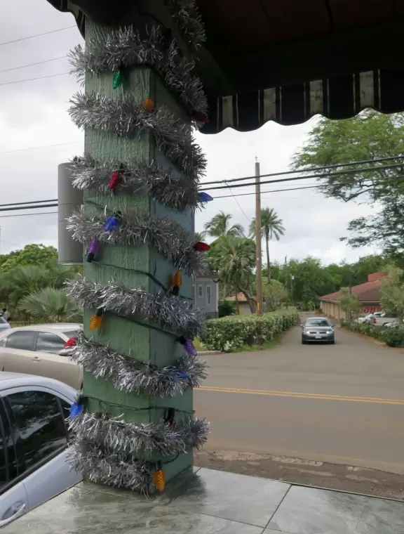 View from the lovely outdoor seating at Spaghettini.