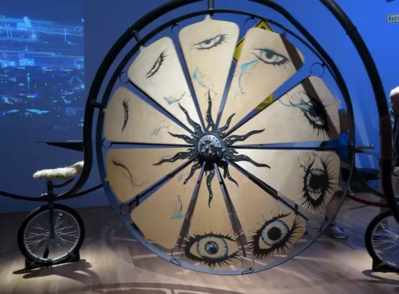 Gorgeous building with some amazing temporary art exhibits.