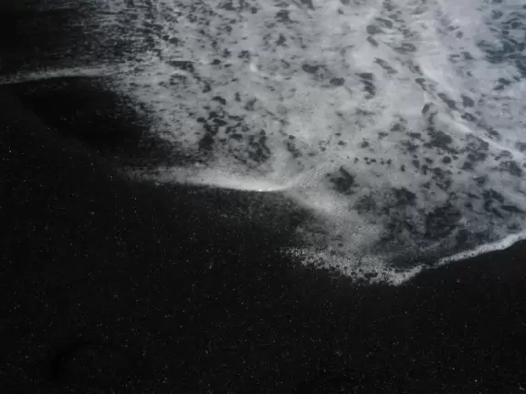 Beautiful black sand beach!