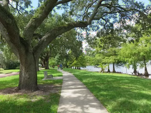 Sweet little path around Lake Davis in downtown Orlando.