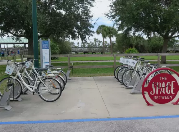 Bikes you can rent.