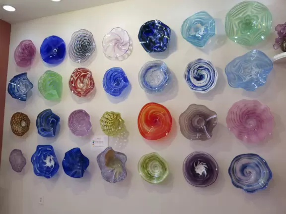 Lovely main street with many sidewalk cafes and young people.