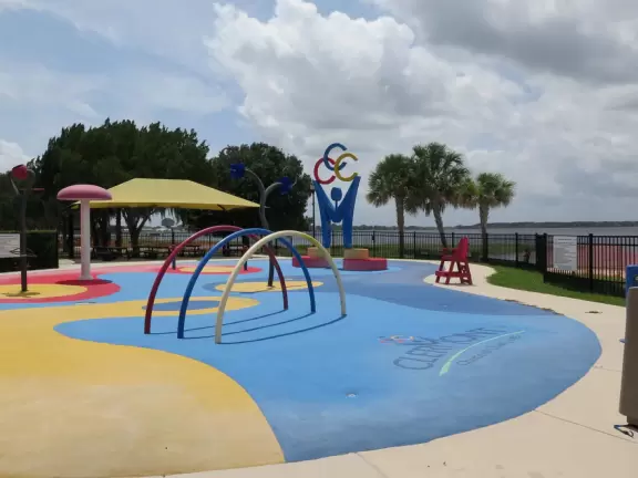 Waterfront Park and splash pad, Clermont