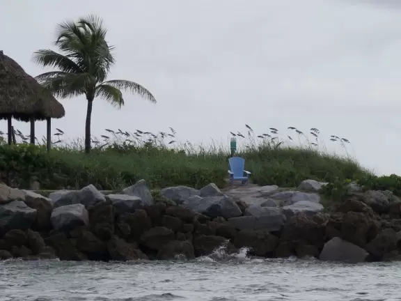 Adirondack chair at Jupiter Inlet Beach Club.