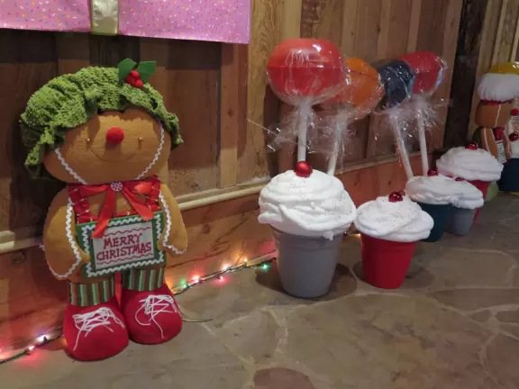 Lush paradise with water lilies galore, rustling bamboo, stone bridge, tropical flowers, strangler fig, and a gorgeous royal palm grove.